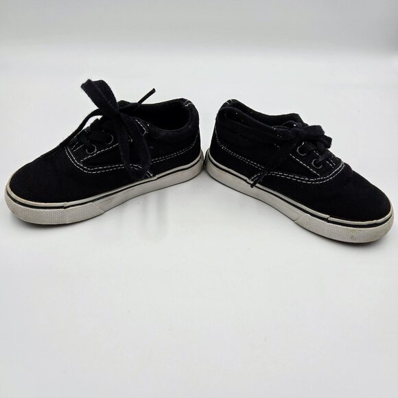 Airwalk Shoes Sneakers Rio Black White Canvas Youth Size 7 Lace Up Read - Picture 5 of 14